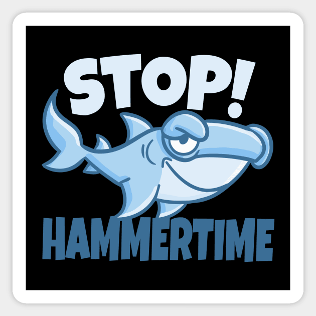 Shark Hammertime fun design. Sticker by SzarlottaDesigns